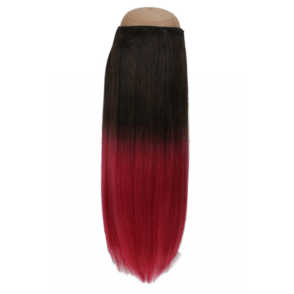 Ombre Dark Brown To Raspberry 2 118