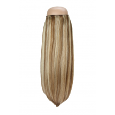 Golden Blonde with Light Brown highlights #p24/8 Halo Hair Extension 