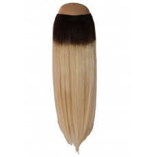 Ombré Dark Brown to Golden Blonde #2/24 Halo Hair Extension